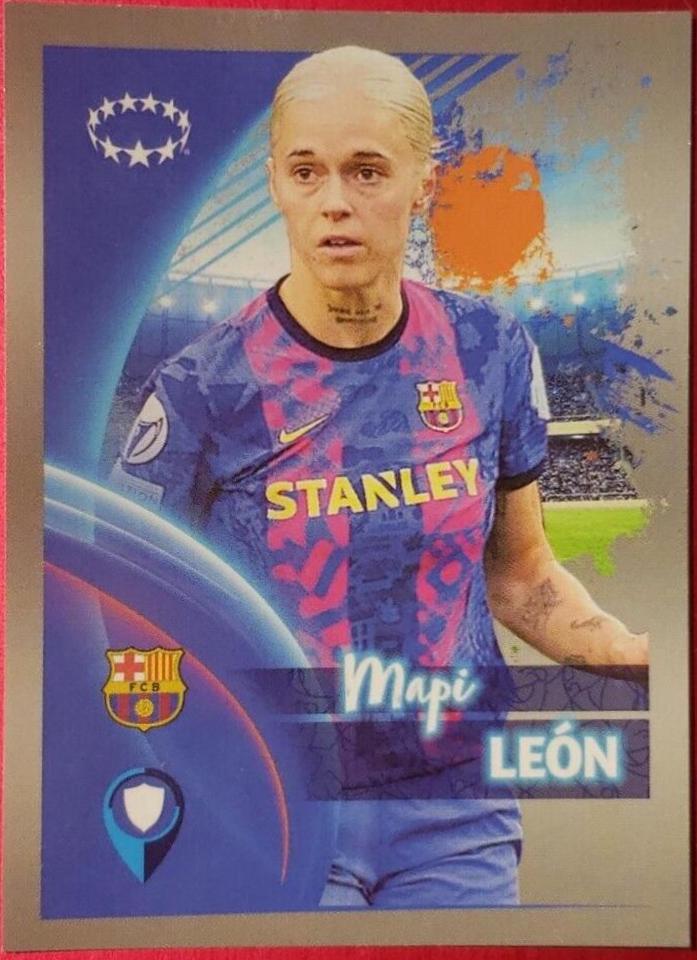 Mapi Leon #542 Soccer Cards 2022 Topps UEFA Champions League Stickers