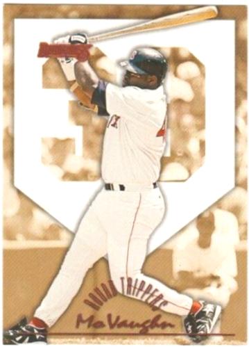 Mo Vaughn #5 Baseball Cards 1996 Panini Donruss Round Trippers