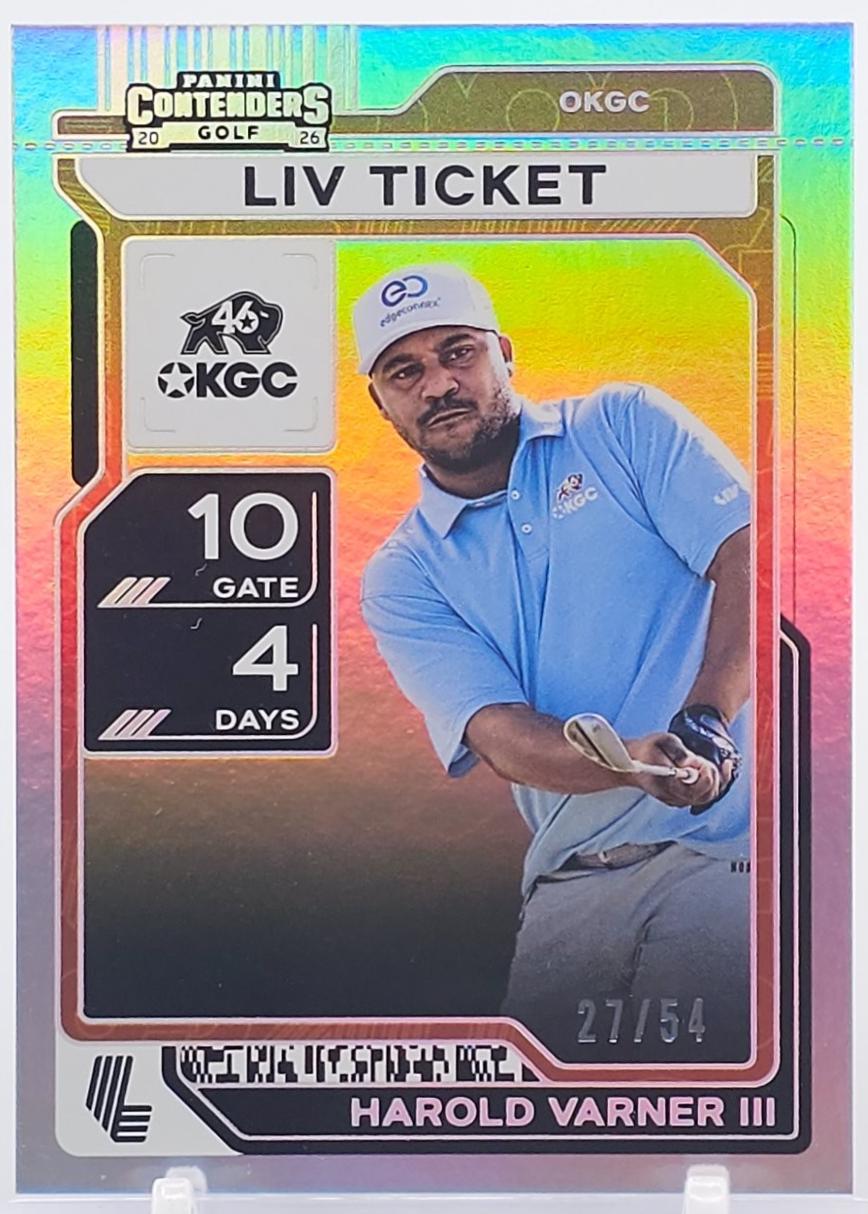 Harold Varner III #42 2026 Panini Contenders LIV Golf