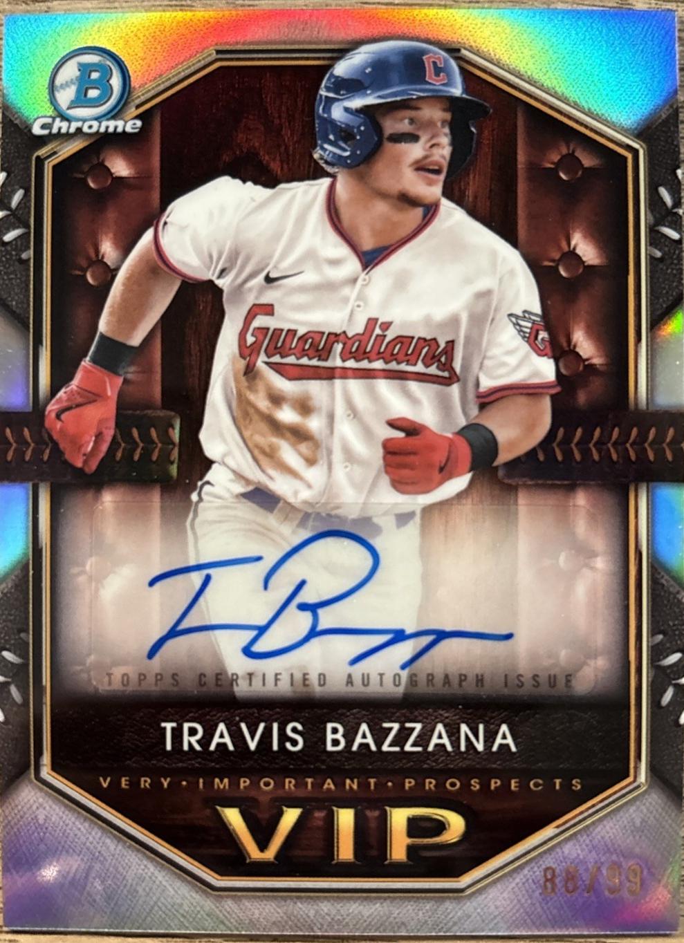 Travis Bazzana #VIP-TB Baseball Cards 2025 Bowman Very Important Prospects Autograph