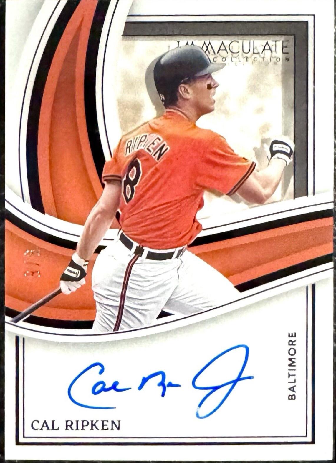 Cal Ripken #SS-CR 2023 Panini Immaculate Shadowbox Signature Baseball