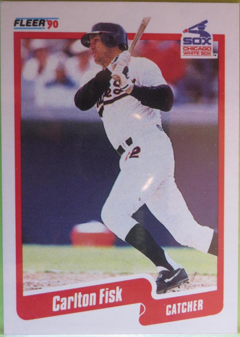 Carlton Fisk #530 Baseball Cards 1990 Fleer
