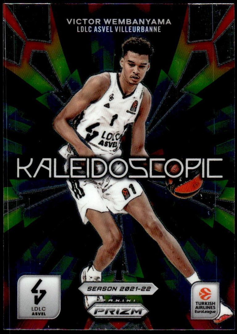 Victor Wembanyama #5 Basketball Cards 2023 Panini Prizm EuroLeague Kaleidoscopic