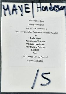 Drake Maye / Treveyon Henderson