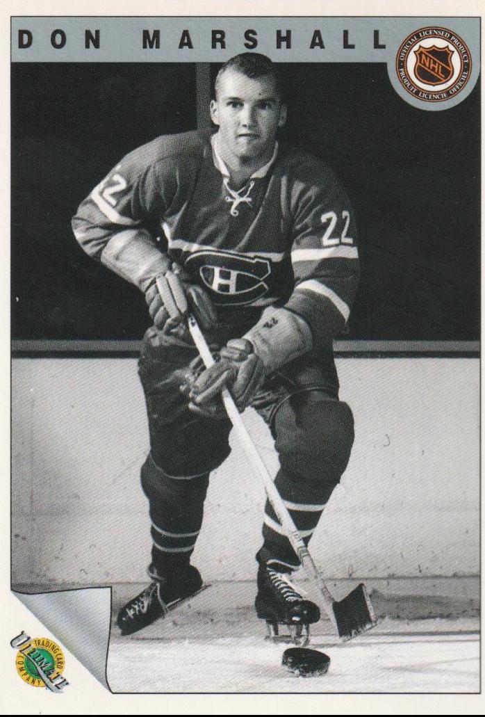 Don Marshall #13 Hockey Cards 1991 Ultimate Original Six