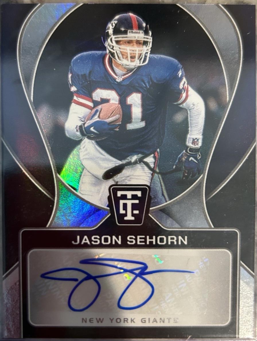 Jason Sehorn #8 Football Cards 2024 Panini Totally Certified Signature