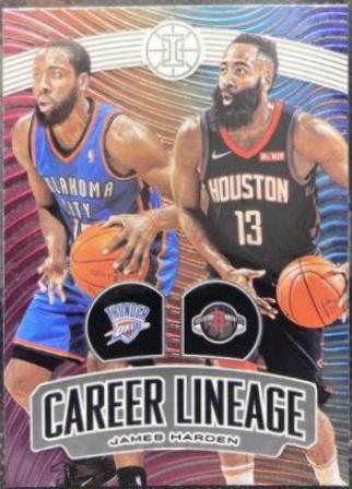 James Harden #1 Basketball Cards 2019 Panini Illusions Career Lineage