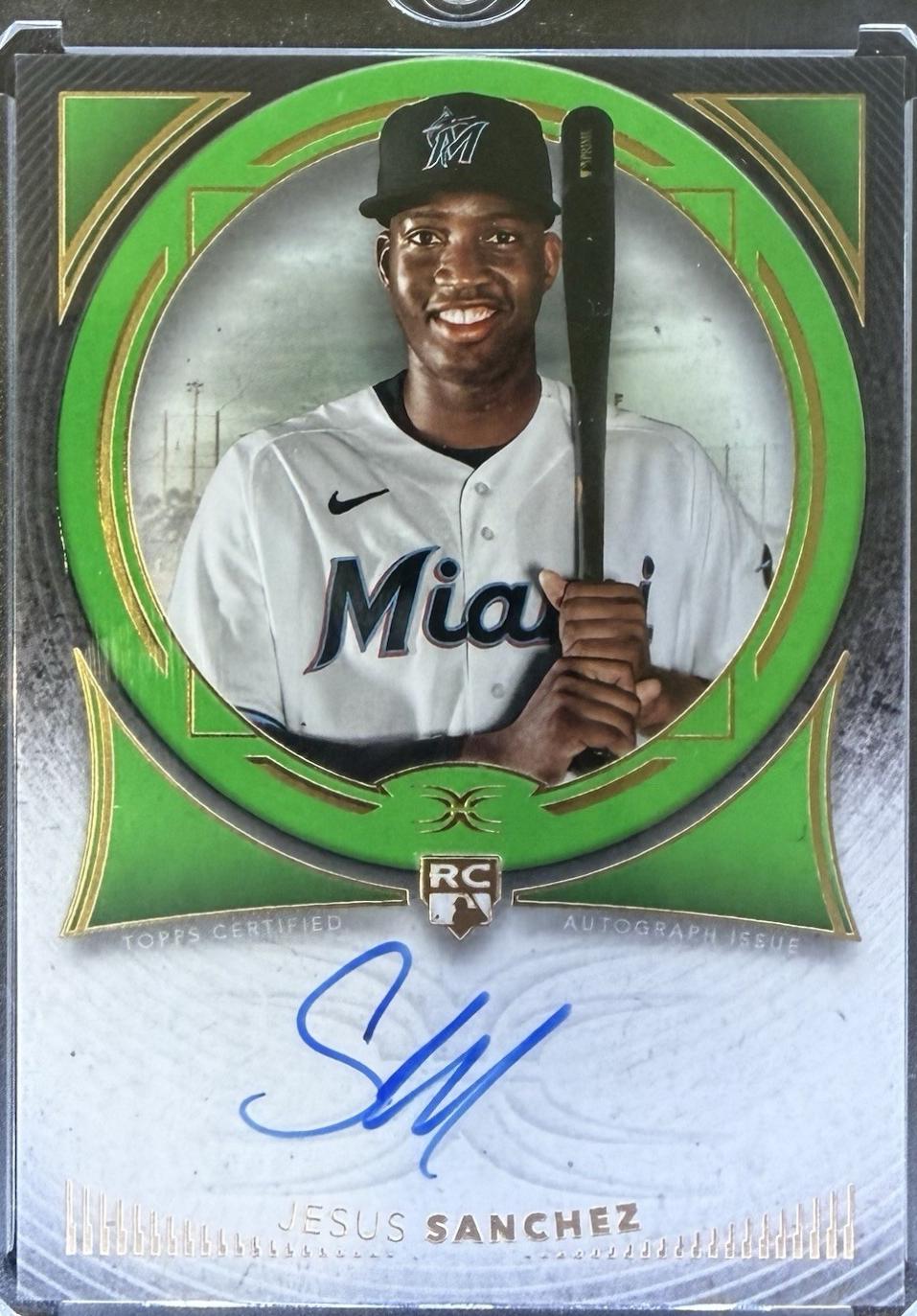 Jesus Sanchez [Green] #DRA-JS1 Prices | 2021 Topps Definitive ...