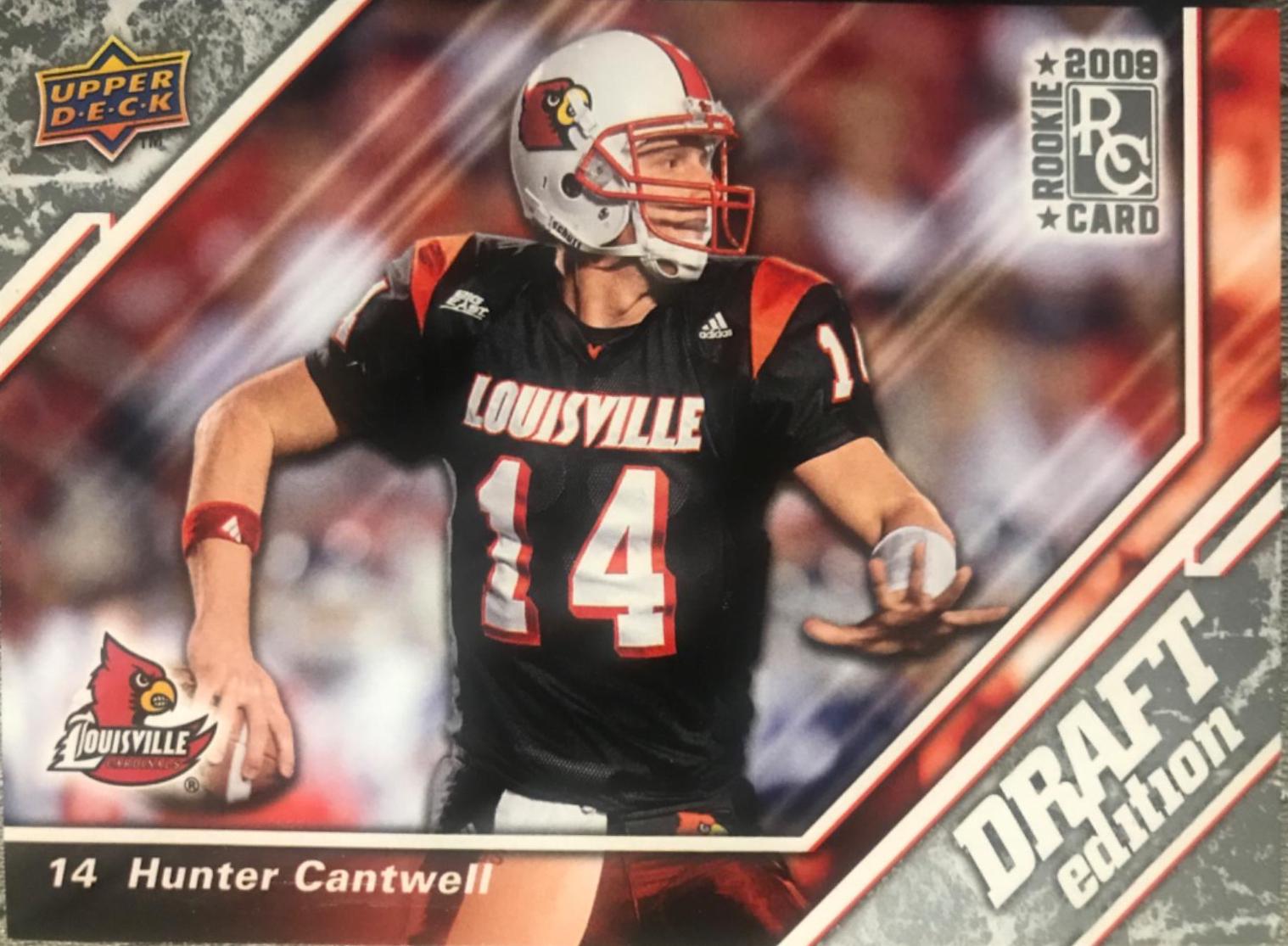 Hunter Cantwell #12 Football Cards 2009 Upper Deck Draft Edition