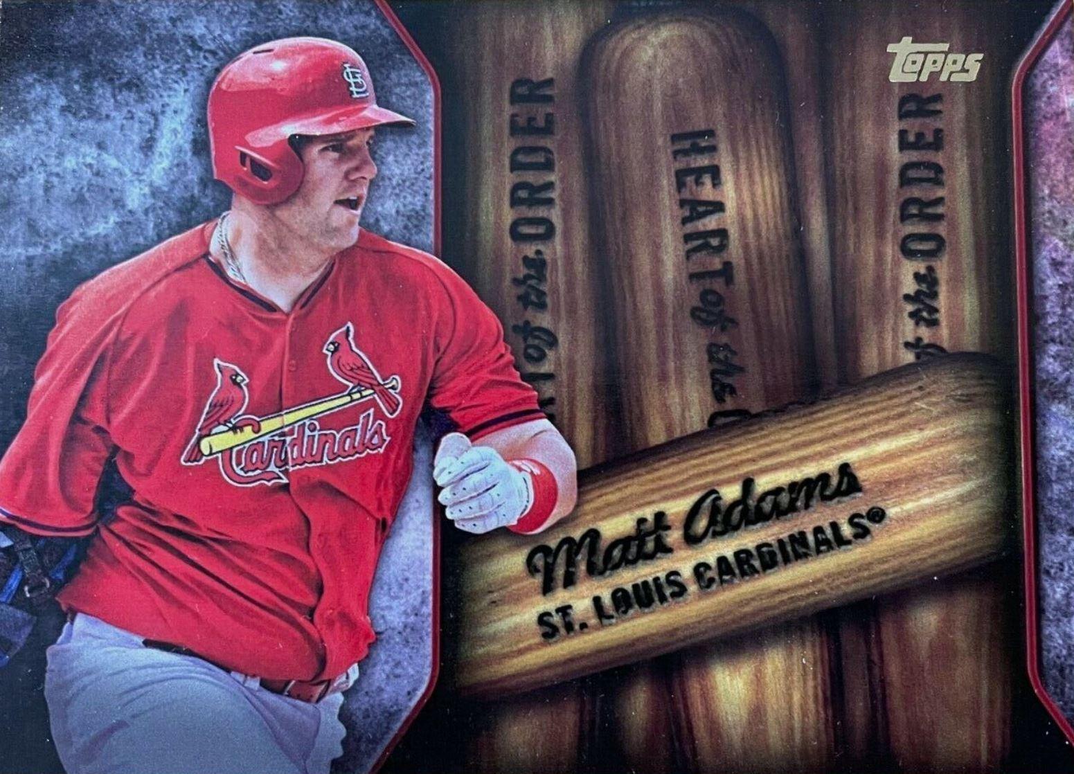 Matt Adams #HOR-15 Baseball Cards 2015 Topps Heart of the Order