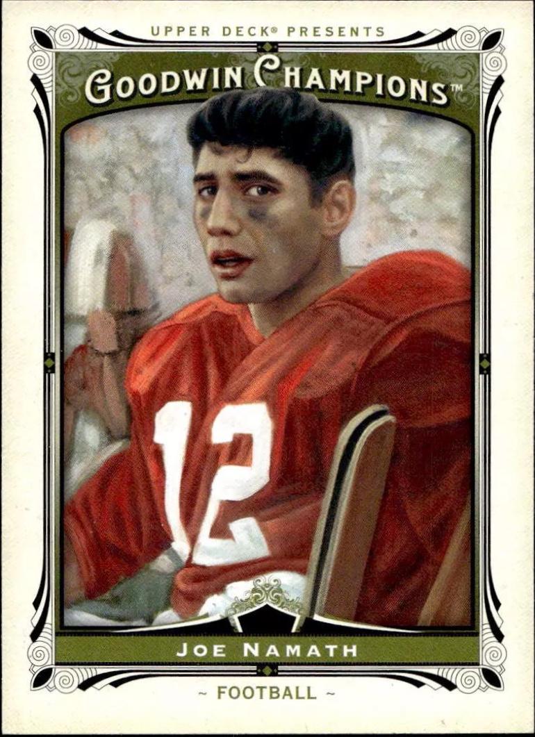 Joe Namath #10 Football Cards 2013 Upper Deck