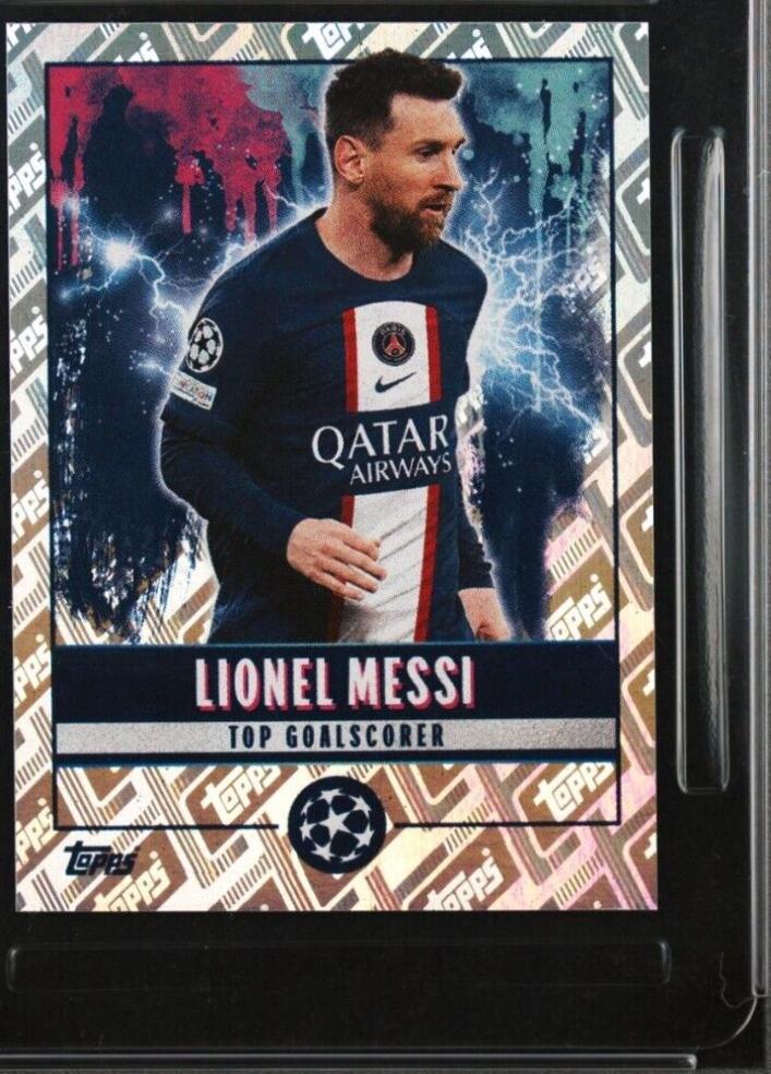 Lionel Messi #512 Soccer Cards 2022 Topps UEFA Champions League Stickers