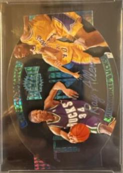 Ray Allen #11 Basketball Cards 1997 Metal Universe Titanium