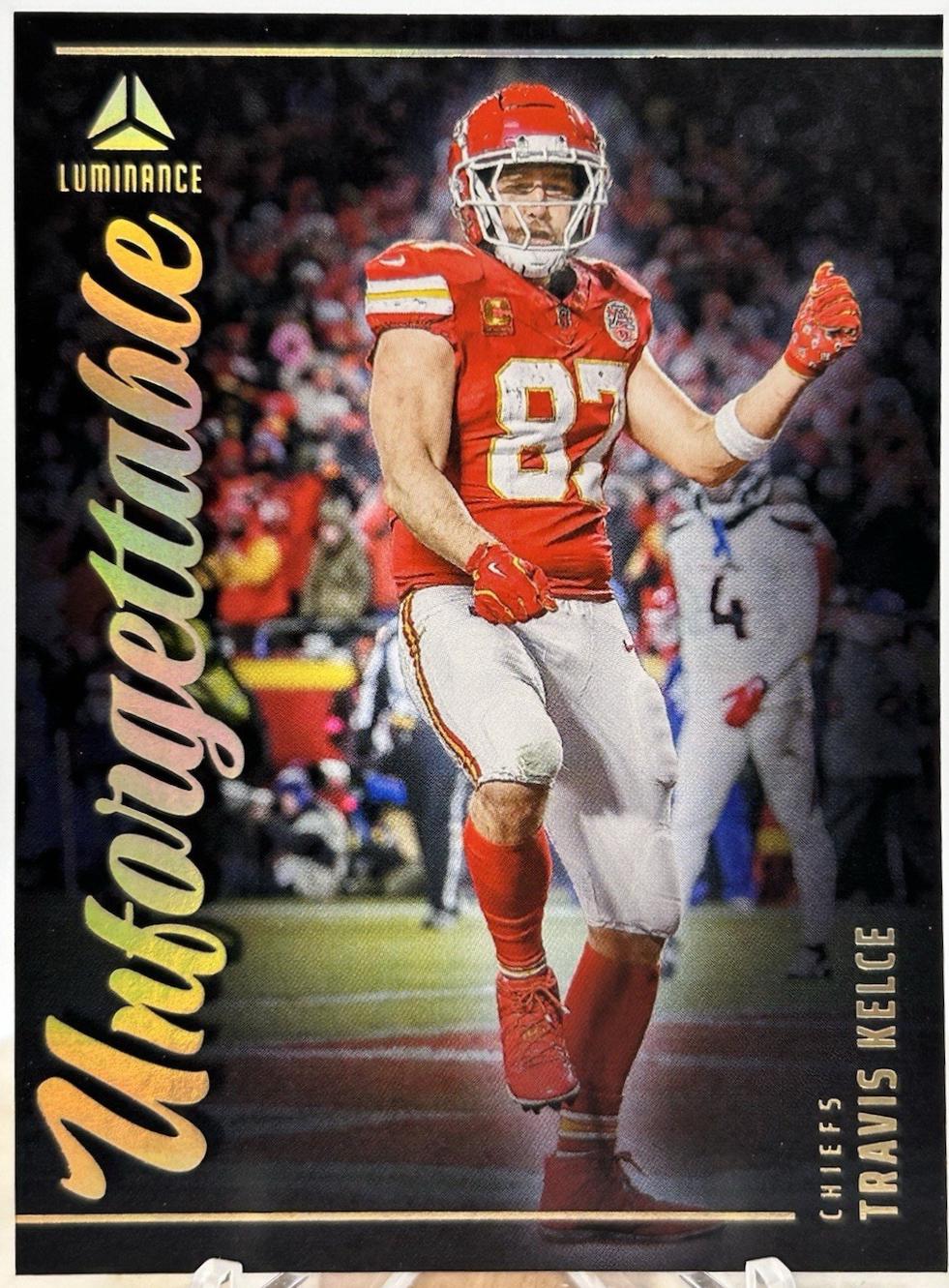 Travis Kelce #6 2025 Panini Luminance Football Unforgettable