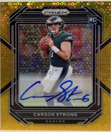 Carson Strong [Autograph Gold] #307 Prices | 2022 Panini Prizm No ...
