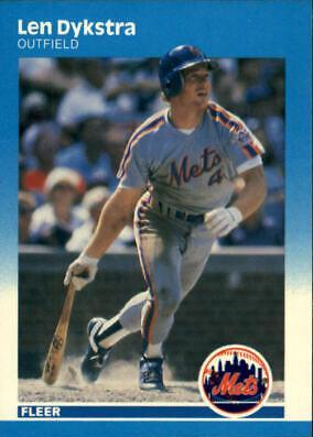 Len Dykstra #6 Baseball Cards 1987 Fleer