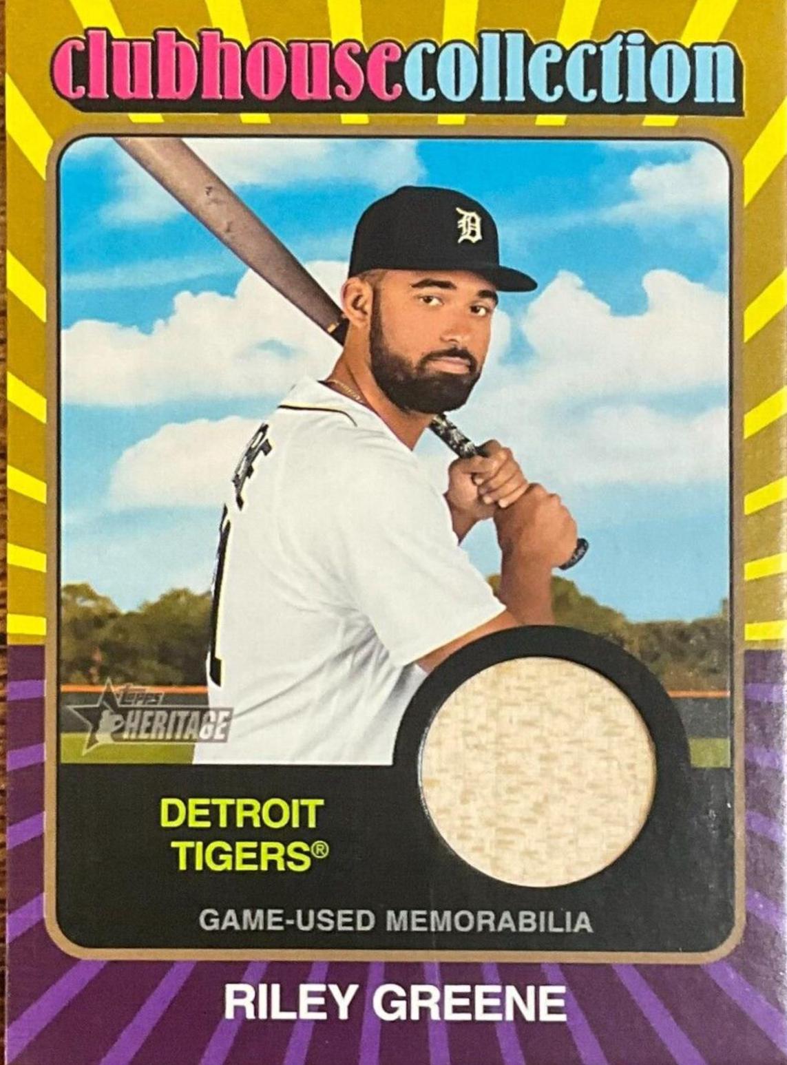 Riley Greene [Gold] #CCR-RG Prices | 2024 Topps Heritage Clubhouse ...