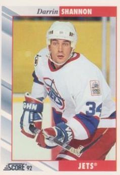 Darrin Shannon #36 Hockey Cards 1992 Score