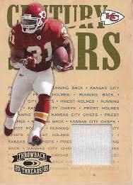 Priest Holmes #CS-18 Football Cards 2005 Panini Donruss Throwback Threads Century Stars