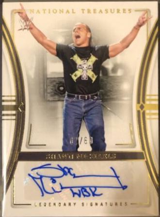 Shawn Michaels #9 Wrestling Cards 2024 Panini National Treasures WWE Legendary Signature
