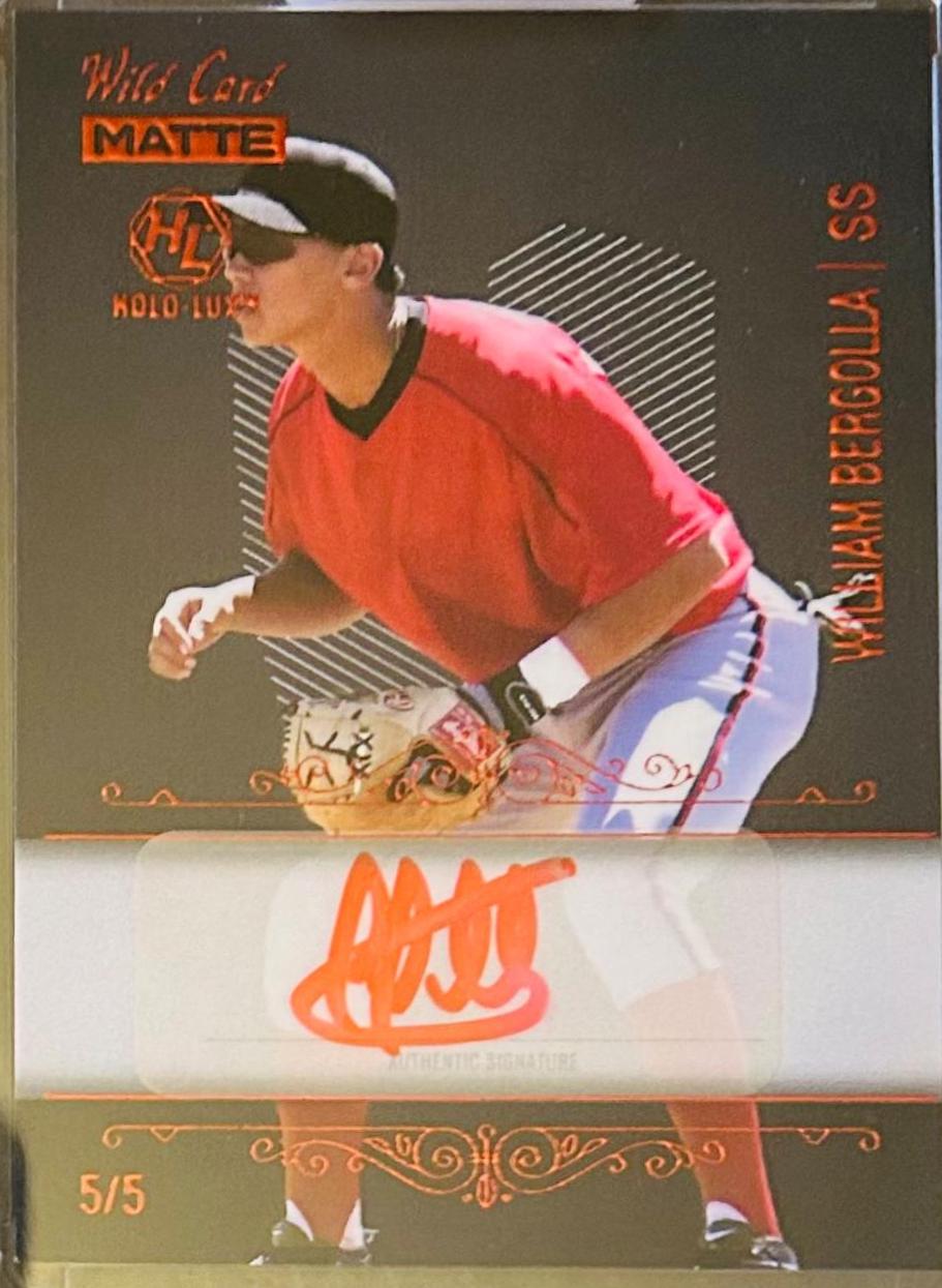 William Bergolla #BCA-WB Baseball Cards 2024 Wild Card Automania Holo-Lux