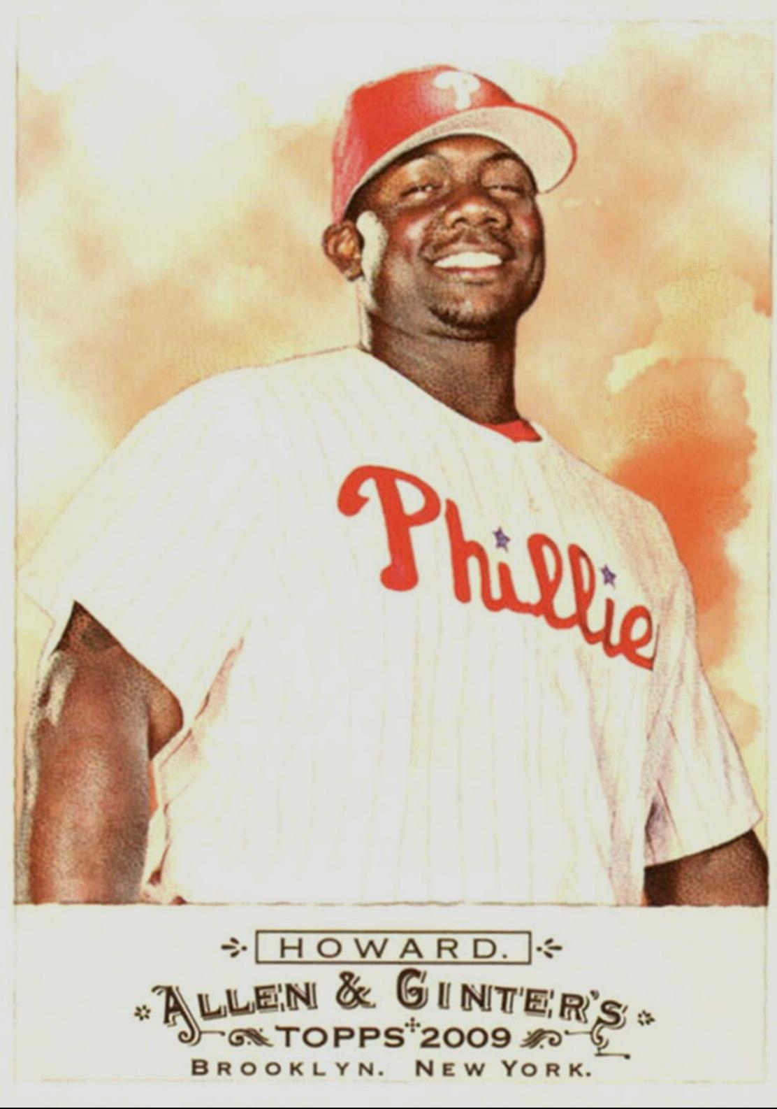 Ryan Howard #30 Baseball Cards 2009 Topps Allen & Ginter