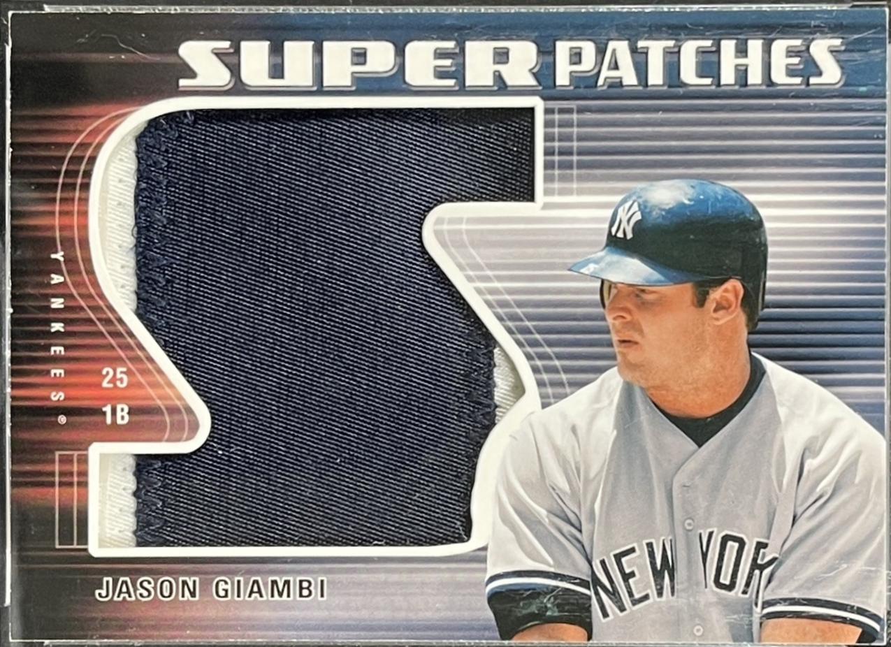 Jason Giambi #SPN-JG 2004 Upper Deck Super Patch Uniform Number Baseball