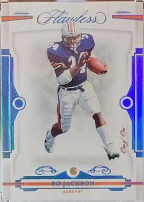 Bo Jackson #9 Football Cards 2022 Panini Flawless Collegiate