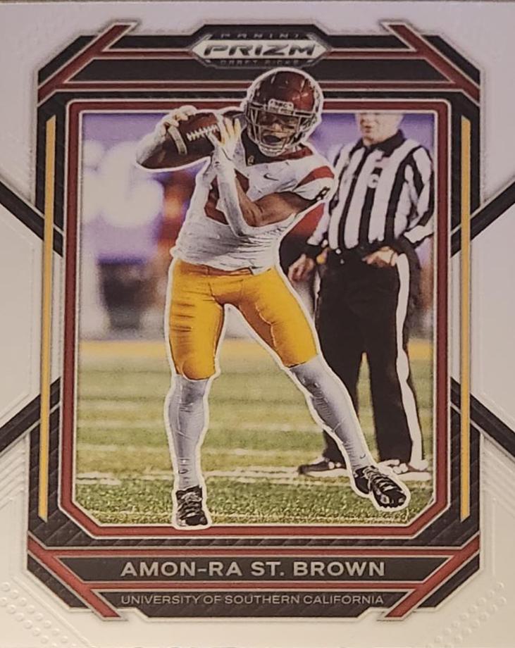 Amon Ra St. Brown #6 Football Cards 2023 Panini Prizm Draft Picks