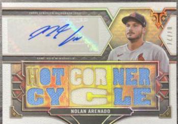 Nolan Arenado #TTAR-NA1 2022 Topps Triple Threads Baseball Autograph Relics