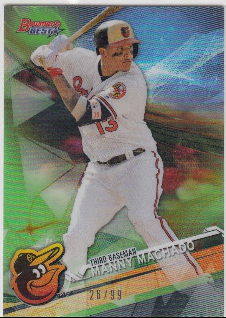 Manny Machado [Green Refractor] #8