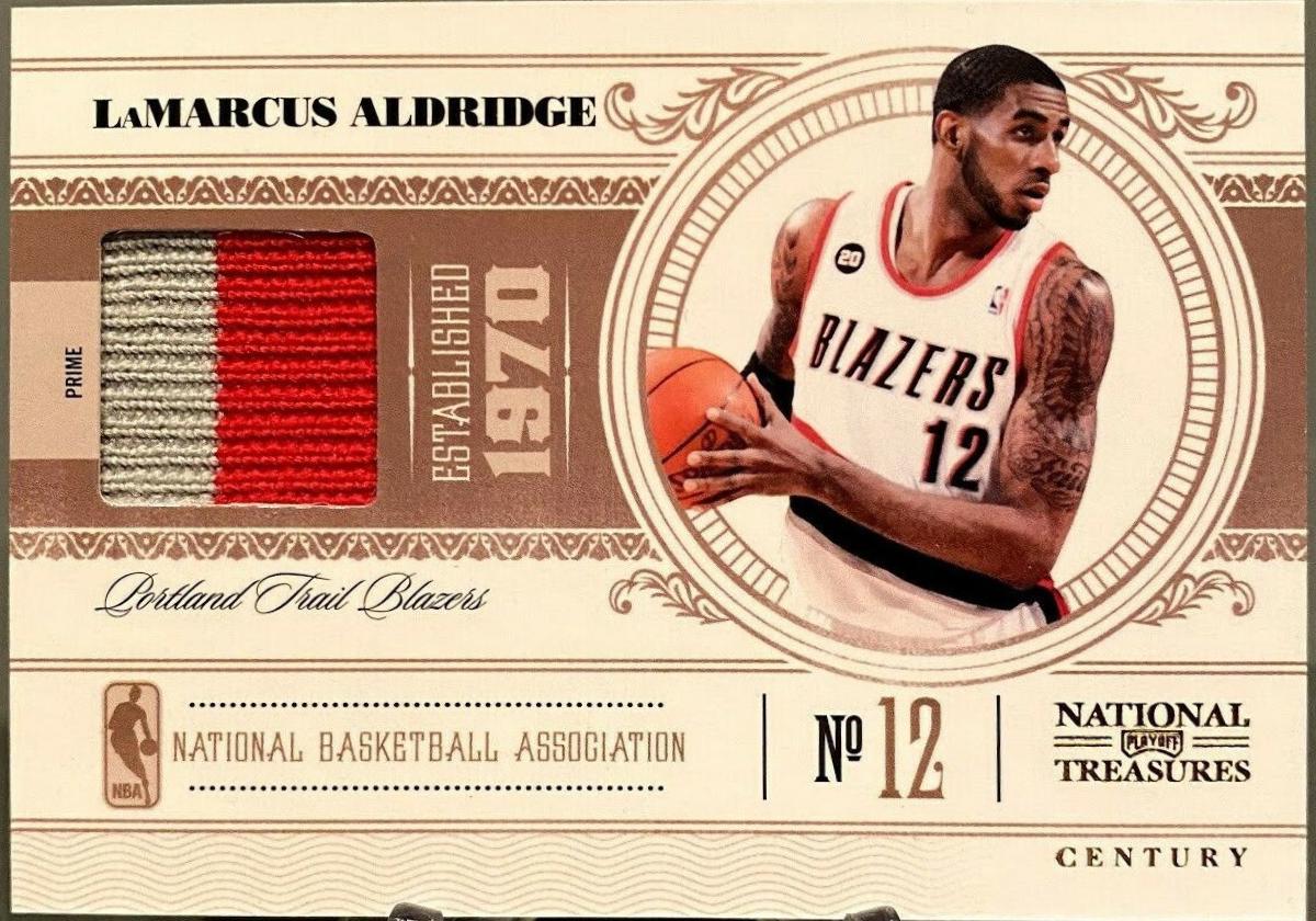 LaMarcus Aldridge #84 2010 Panini National Treasures Basketball