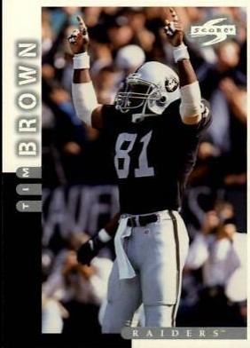 Tim Brown #45 Football Cards 1998 Panini Score