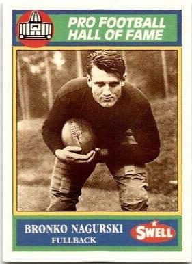Bronko Nagurski #15 Football Cards 1990 Swell Greats