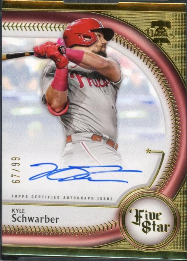 Kyle Schwarber #FSA-KSC 2025 Topps Five Star Autograph Baseball