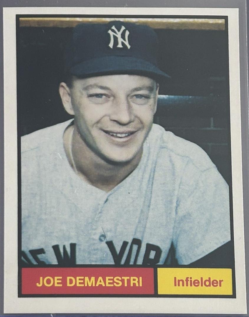 Joe DeMaestri #36 Baseball Cards 1982 Galasso 1961 World Champions New York Yankees