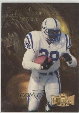 MARSHALL FAULK #8 Football Cards 1997 Metal Universe Gold