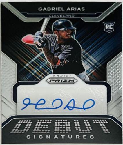 Gabriel Arias #DS-GA Baseball Cards 2022 Panini Prizm Debut Signatures