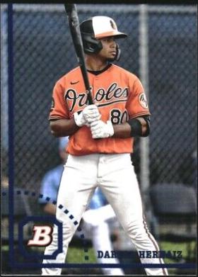 Darell Hernaiz #BHP-9 2022 Bowman Heritage Baseball Prospects