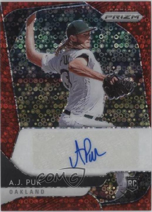 A.J. Puk [Red Donut Circles Prizm] #RA-AP