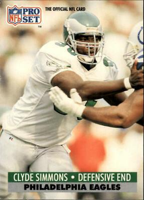 Clyde Simmons #258 Football Cards 1991 Pro Set