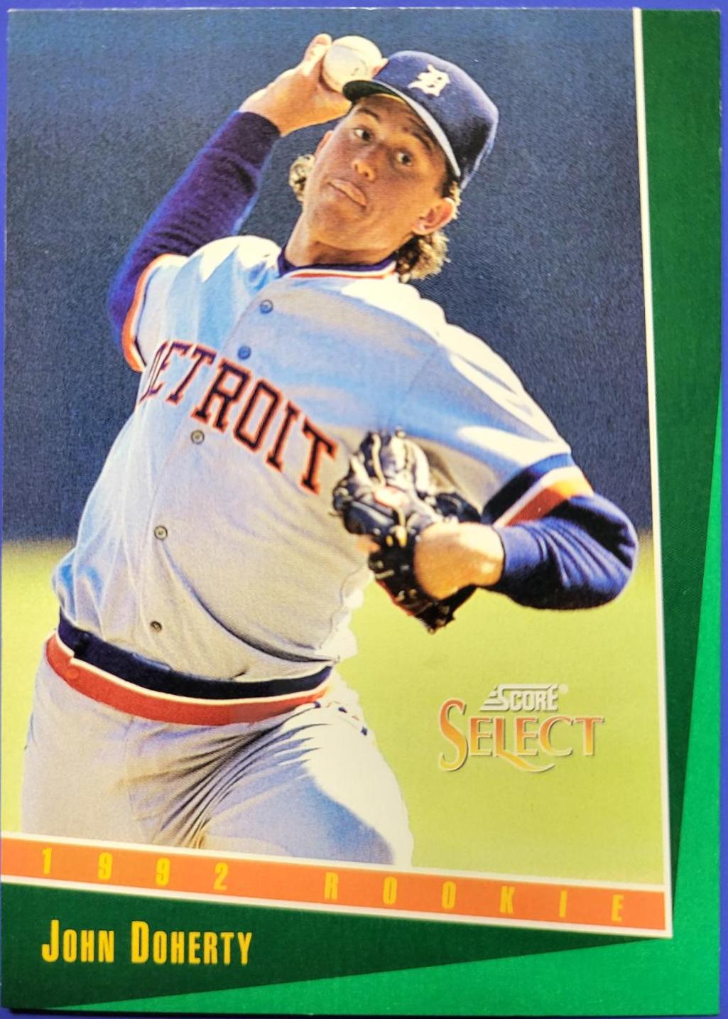 John Doherty #298 Baseball Cards 1993 Score Select