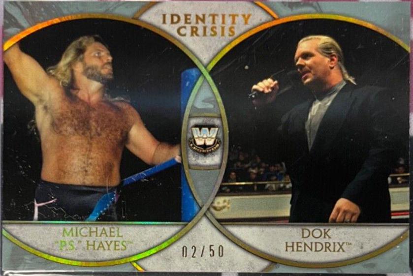 Michael 'P. S.' Hayes, Dok Hendrix #IC-15 Wrestling Cards 2018 Topps Legends of WWE Identity Crisis