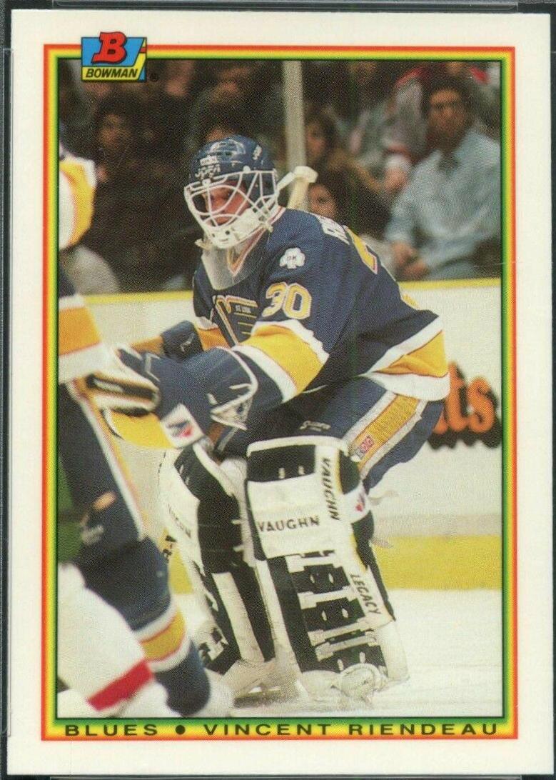 Vincent Riendeau #20 Hockey Cards 1990 Bowman Tiffany