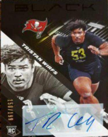Tristan Wirfs #200 Football Cards 2020 Panini Black