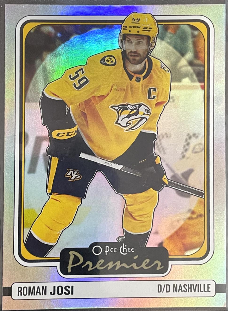Roman Josi #P-45 Hockey Cards 2024 O-Pee-Chee Premier