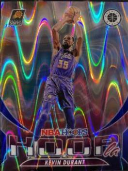 Kevin Durant [Blue Seismic Prizm] #1 Basketball Cards 2023 Panini Hoops Premium Stock Hoopla