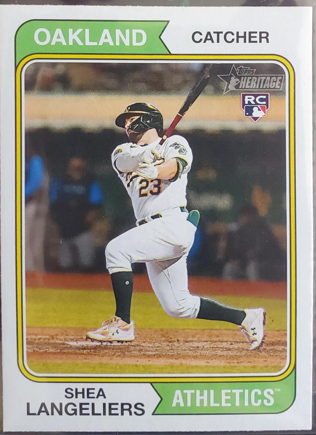 Shea Langeliers #190 Baseball Cards 2023 Topps Heritage