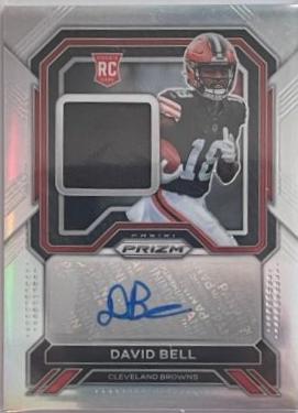 David Bell #RPA-DB Football Cards 2022 Panini Prizm Rookie Patch Autographs