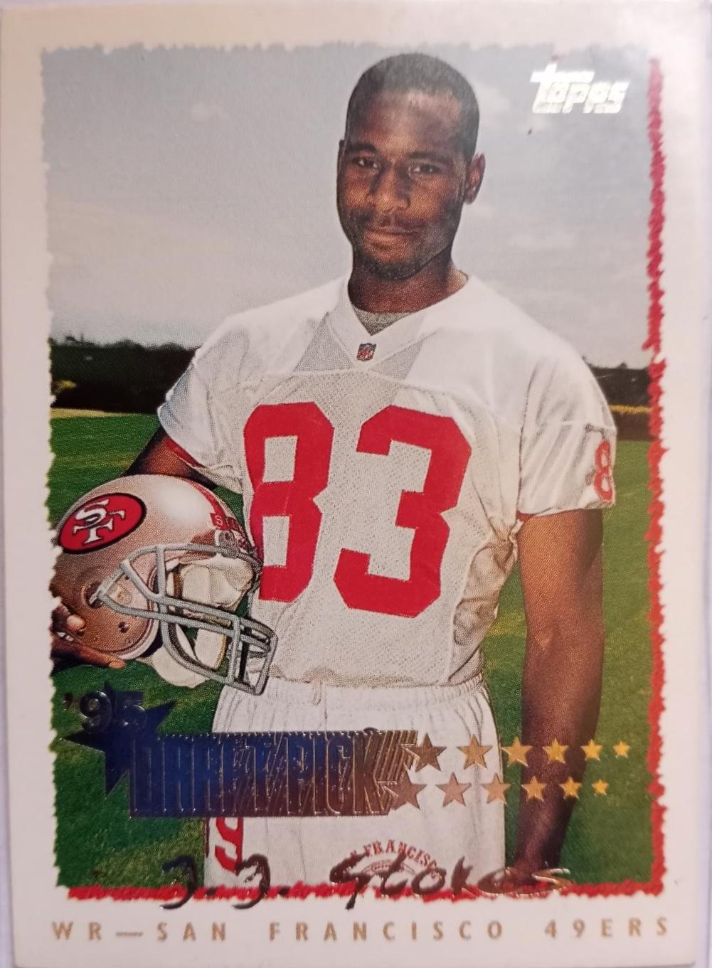 J.J. Stokes #227 Football Cards 1995 Topps